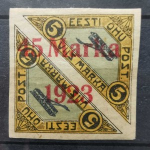 Estónsko letecká poštová známka 45 Marka 1923