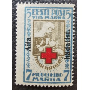 Estonsko známka 5/7 Marka - Aita hädalist 1923