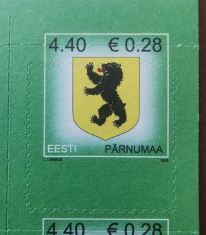 Estonsko známky Pärnumaa 2006 Čtyřblok - Silný posun nahoru.