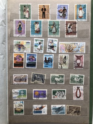 Collection of Stamps: Finland, Sweden, Norway, Denmark, Iceland, Latvia, UK, etc (1 album)