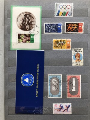 Collection of Stamps: Olympics - Various countries (1 album)