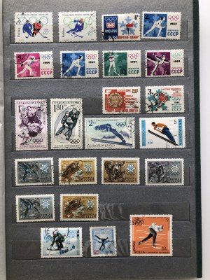 Collection of Stamps: Olympics - Various countries (1 album)