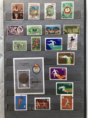 Kolekcja znaczków pocztowych: Sport - Różne kraje (1 album)