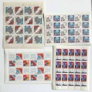 Russia (USSR) stamp sheets 1966, 1968