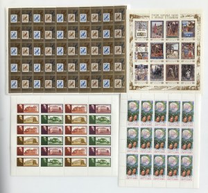 Russia (USSR) stamp sheets 1981, 1984, 1988