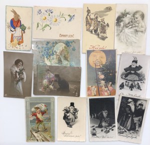 Groupe de cartes postales, cartes de vœux : principalement Estonie (13)