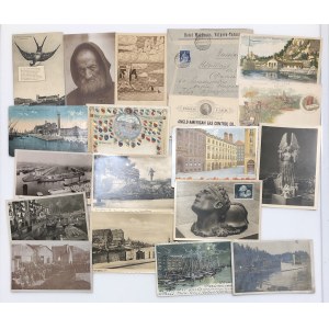 Group of postcards & envelope: Germany, United States etc (19)