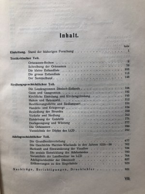 Die Estlandliste des Liber Census Daniae - I Halbband, 1933