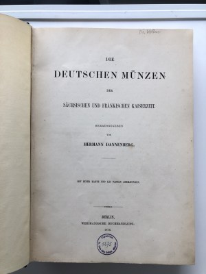 Die Deutsche Münzen der Sächsischen und Fränkischen Kaiserzeit, 1876