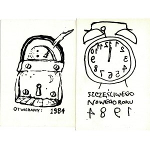 Noworoczne kartki pocztowe, 1984
