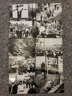 Krzysztof BURNATOWICZ (geb. 1943), 10 Fotografien aus den Streiks von 1981.