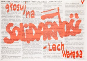 Stimmt für SOLIDARITÄT - Lech Wałęsa. Wahlprogramm des Bürgerkomitees SOLIDARITÄT, 1989