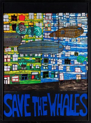 Friedensreich Hundertwasser, Save the Whales, 1982