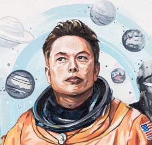 Leanida Vasilkovich, Elon Musk, 2024