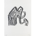 Jozef Wilkoń, Illustration for the book "So much laughter a little sadness is the story of Mammoth" III 18/45