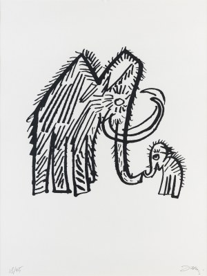 Józef Wilkoń, Illustrazione per il libro "Tyle śmiechu trochę smutku to opowieść o Mamutku" III 18/45
