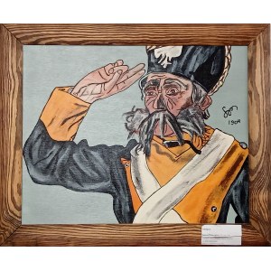 Janusz Wawryka, inspiration: Ludwik Solski as the Old Viarus in Warszawianka based on Stanisław Wyspiański.