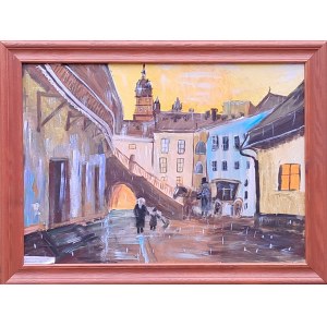 Piotr Adamczyk, Podwórko na Krakowskim Kazimierzu II, inspiracja: Mirosław Szeib