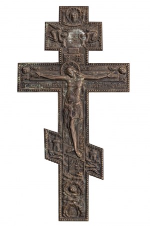 Artista non identificato, croce ortodossa, seconda metà del XIX secolo.