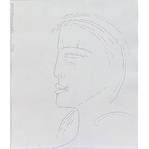 Jerzy Nowosielski ( 1923 - 2011 ), Portrait of a Woman, 1992