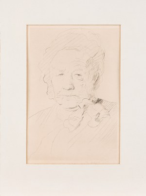 Jr. BEURDEN (20th century), Portrait of an old woman