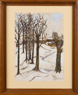 T. JACKIEWICZ (XXe siècle), Paysage d'hiver