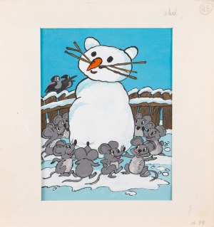 Julitta KARWOWSKA-WNUCZAK (b. 1935), Dance of the mice around the snowman