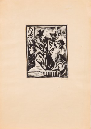 Adam KRECZMAR (XX secolo), Vaso con fiori, 1965