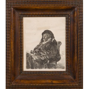 Rembrandt Harmenszoon van RIJN (1606-1669) - według, Portret matki artysty