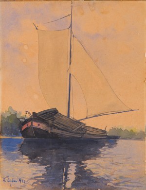 F. SYDOR (20th century), Barge, 1933
