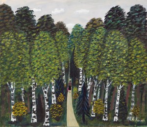 Maria KORSAK (1908-2002), Road through the forest