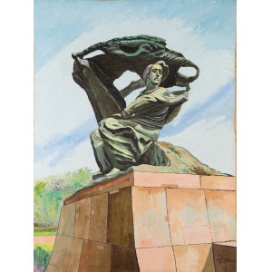 M. KOZŁOWSKI (XXe siècle), Monument à Chopin dans le parc Lazienki ; années 1960