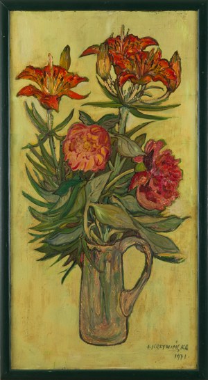 Irena KRZYWIŃSKA (1922-2017), Czerwone lilie, 1971