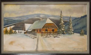 SUMIŃSKI(?) (20th century), Winter view in the mountains