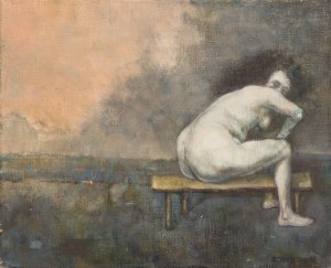 Katarzyna SZYDŁOWSKA (b. 1969), Woman on a bench, 1998