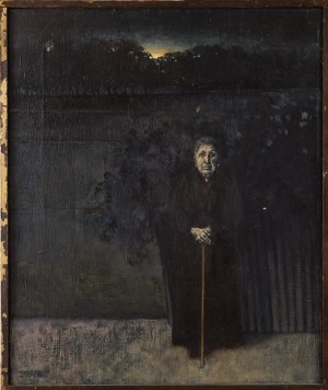 Katarzyna SZYDŁOWSKA (ur. 1969), Stara kobieta z laską, 1999
