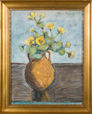 Eustachy WASILKOWSKI (1904-1977), Kaczeńce w wazonie, 1936