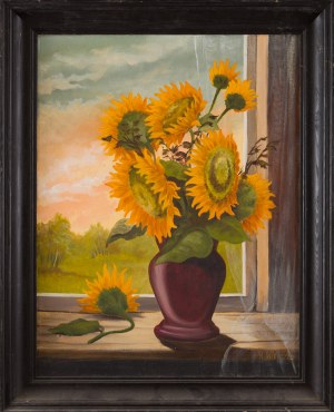 Wojciech WAŚ (20th century), Sunflowers, 1993