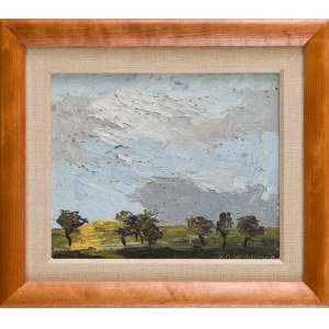 H.O. WIŚNIEWSKA (20th century), Sky above the trees