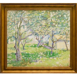 Painter unspecified (20th century), In the orchard