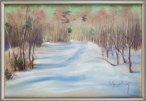 Author unspecified, Polish (20th century), Snowy glade