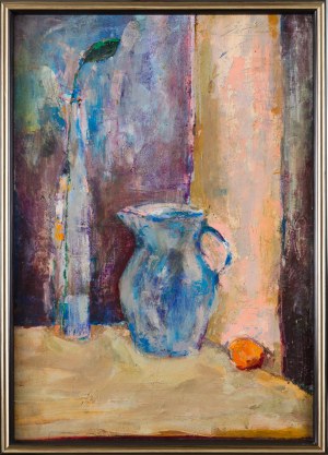 Painter unspecified, Polish (20th century), Blue jug