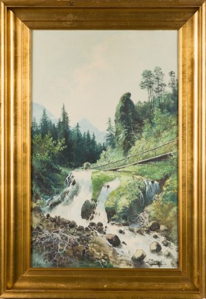 Tadeusz SKOWROŃSKI (1917-1944), Brücke über den Wasserfall