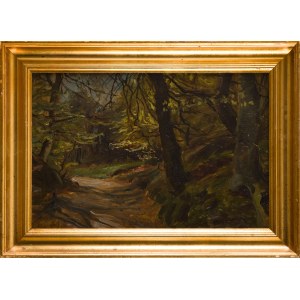 Painter unspecified (20th century), In the forest in the late morning