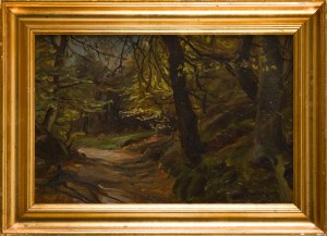 Maler unbestimmt (20. Jahrhundert), Im Wald spät in der Nacht