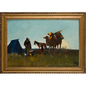 Painter INDEPENDENT (20th century), On the Steppe, 1941