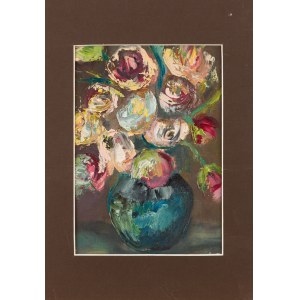 Peintre non spécifié (21e siècle), Fleurs dans un vase, 2002
