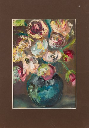 Nicht näher bezeichneter Maler (21. Jahrhundert), Blumen in einer Vase, 2002
