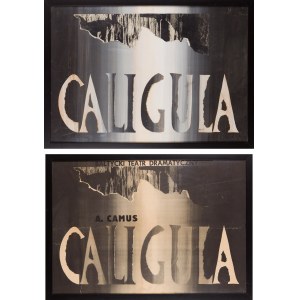 Autor nieokreślony, polski (XX w.), Plakat i projekt plakat do Caligula A. Camus w Bałtyckim Teatrze Dramatycznym
