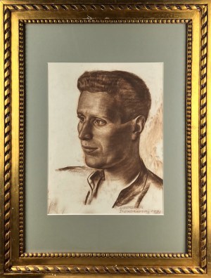 Ludomir SLEŃDZIŃSKI (Slendziński, Ślendziński, Śleńdziński) (1889 Wilno - 1980 Kraków), Portret mężczyzny (1926)